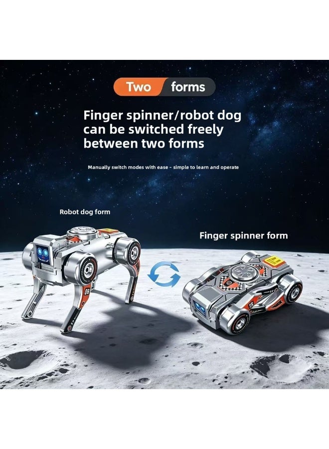 New Style Fidget Spinner Deformation Mechanical Dog, Fidget Spinner and Deformation Robot Dog Dual Form Switching, Decompression Toy - Image 1