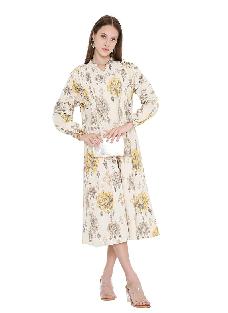 HANA & SARA HIGH QUALITY SHORT PRINTED FARASHA ARABIC KAFTAN JALABIYA DRESS