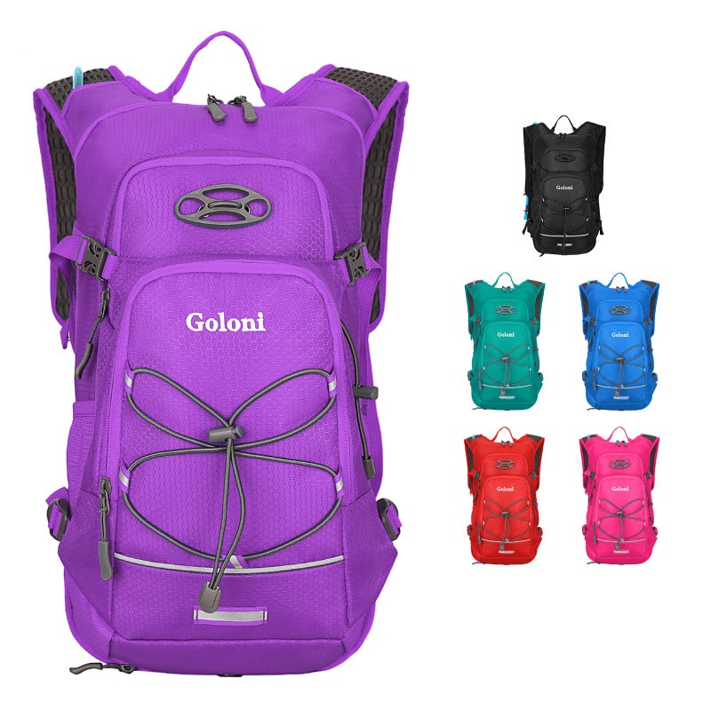 Goloni Hydration Backpack,Lightweight Hiking Backpack with 2L Water Bladder,Insulation Water Backpack for Men Women,Hydration Pack for Biking, Running, Festival,Camping - Image 1