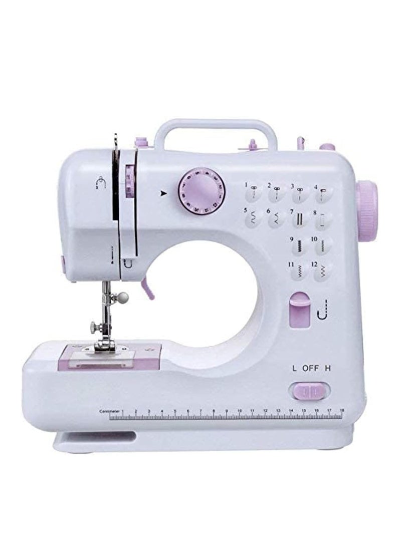 Dubkart - Multi Functional Mini Household Sewing Machine, White, Lc-Sm12-Pr-2 - Image 1