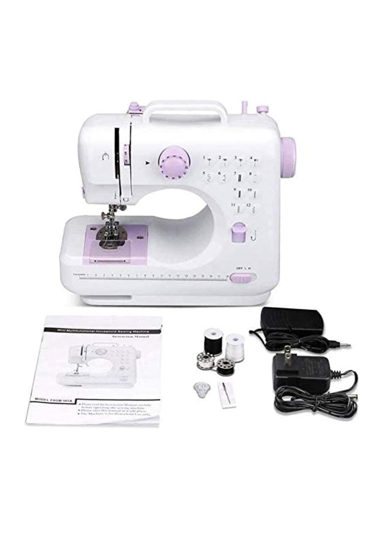 Dubkart - Multi Functional Mini Household Sewing Machine, White, Lc-Sm12-Pr-2 - Image 1
