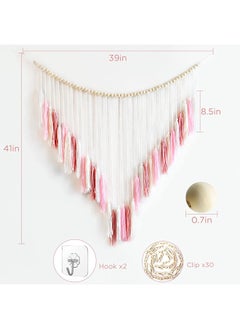 Warm pink wall macramé decorated with tassels - pzsku/Z8DB1C268F6506AF31F96Z/45/_/1720522910/c7d87d1d-ba5d-41a6-aac4-ed6950678e5f