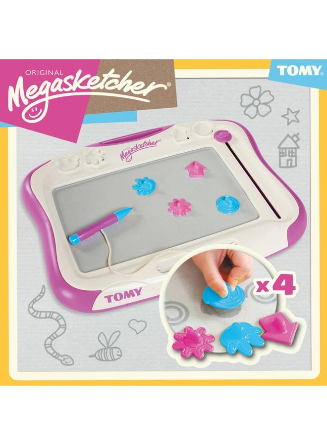TOMY Tomy Megasketcher Classic Magnetic Drawing Board (Purple)  - Image 3