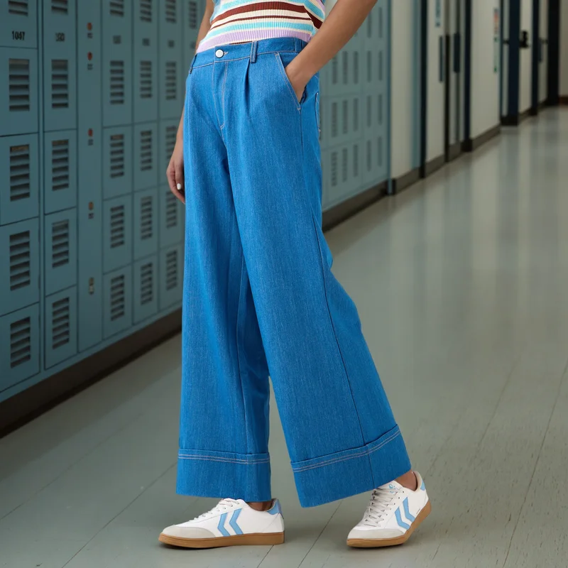 2Xtremz 2Xtremz Pleated Wide Leg Trousers