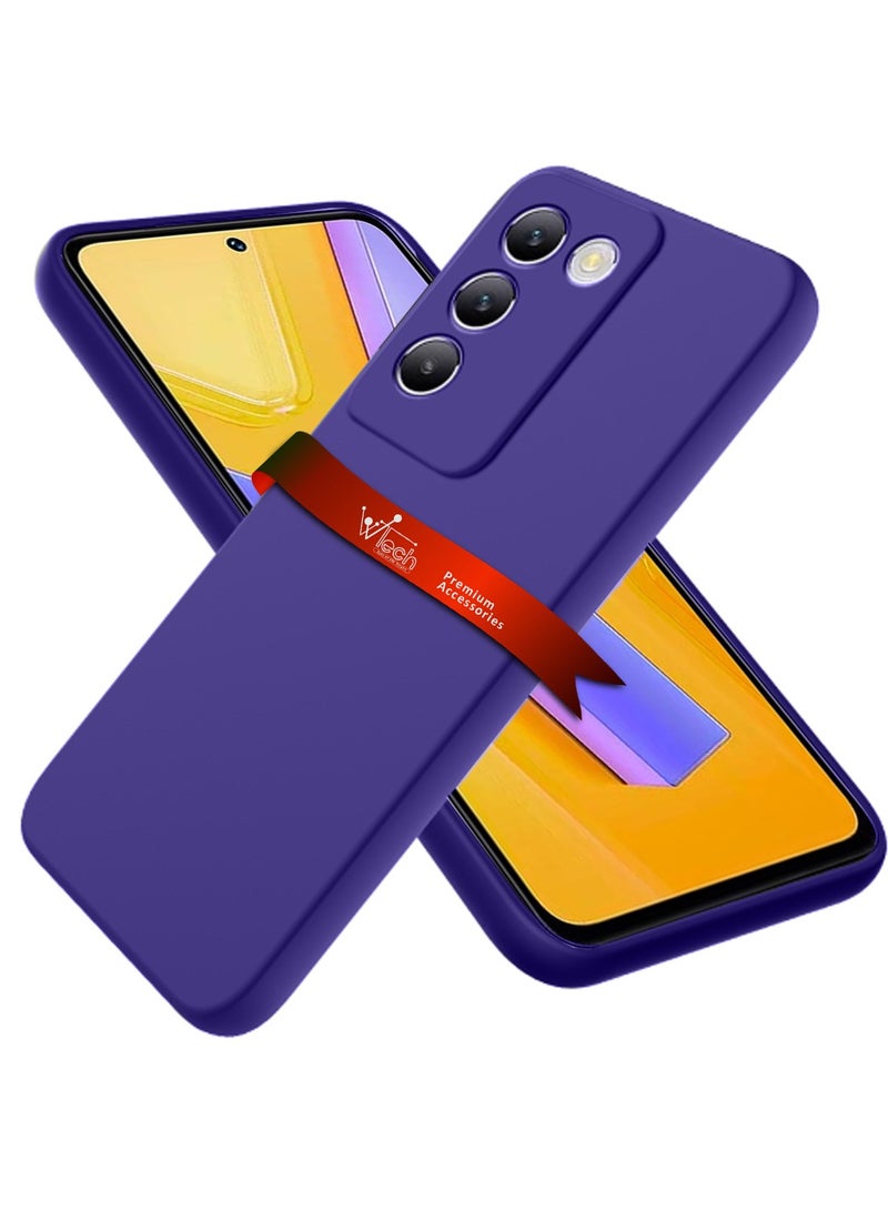 Wtech vivo V40 SE Premium Liquid Silicone Case Cover - Eggplant Purple - Image 1