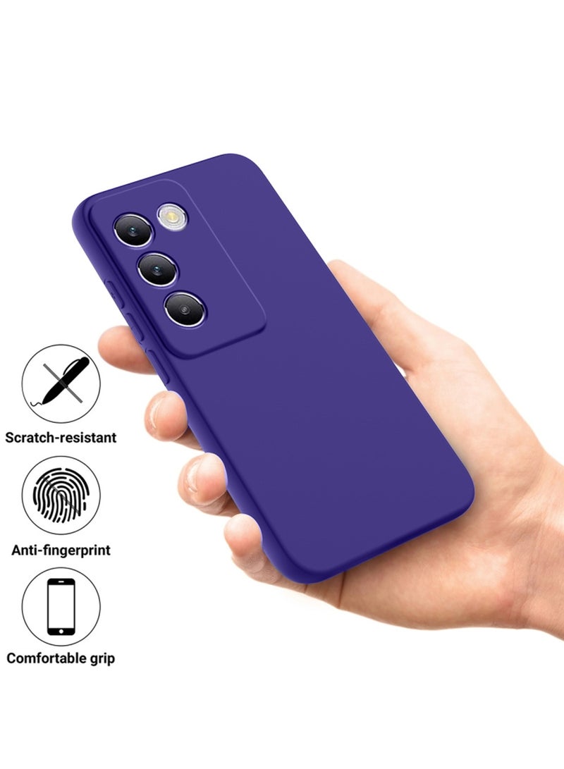 Wtech vivo V40 SE Premium Liquid Silicone Case Cover - Eggplant Purple - Image 2