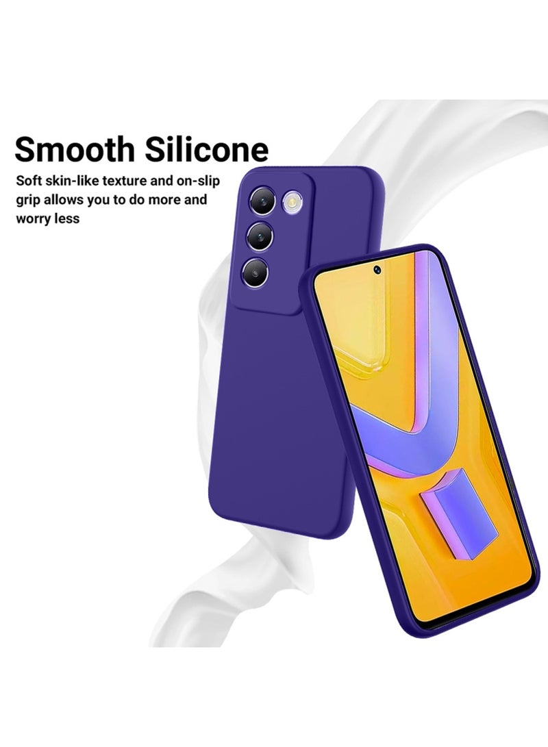 Wtech vivo V40 SE Premium Liquid Silicone Case Cover - Eggplant Purple - Image 5