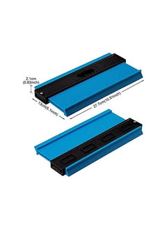 PROMASS promass Plastic Profilometer 10 "Widened Profilometer Measuring Ruler Contour Replicator for Accurate Measurement Tile Laminate Wood Marking Tool (Blue)  - Image 2
