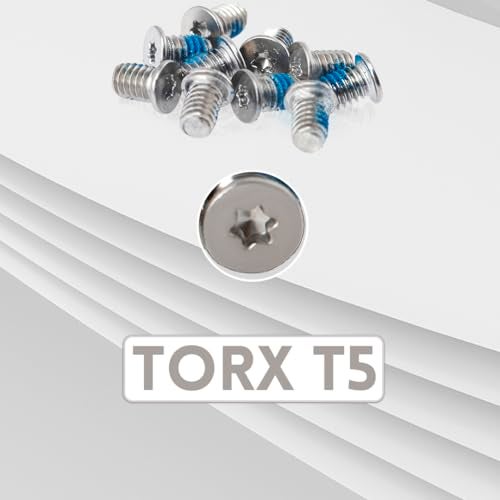 LeFix 10 x M2.5 x 4 Screws T5 Torx Compatible with DELL XPS 17 9700 9710 9720|Precision 5750 5760 5770 Base Underside,Silver,T5 Screwdriver Included - Image 4