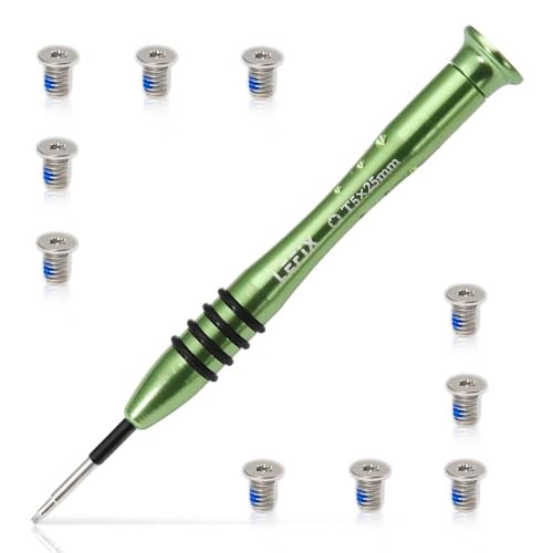 LeFix 10 x M2.5 x 4 Screws T5 Torx Compatible with DELL XPS 17 9700 9710 9720|Precision 5750 5760 5770 Base Underside,Silver,T5 Screwdriver Included - Image 1