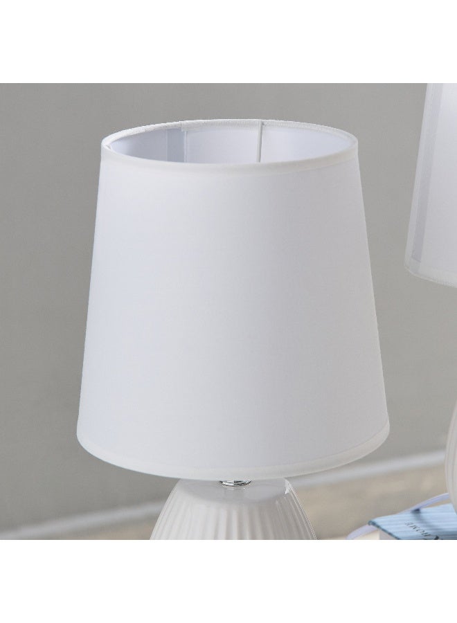 Home Box Ashra 2-Piece Ceramic Table Lamp Set 40 X 19 Cm - Image 3