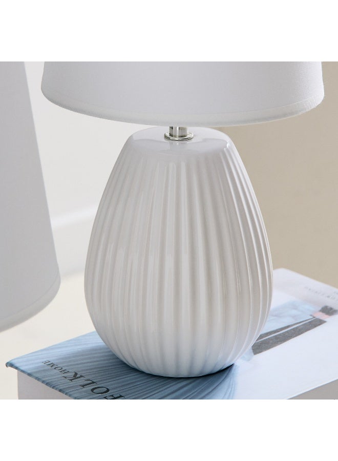 Home Box Ashra 2-Piece Ceramic Table Lamp Set 40 X 19 Cm - Image 4