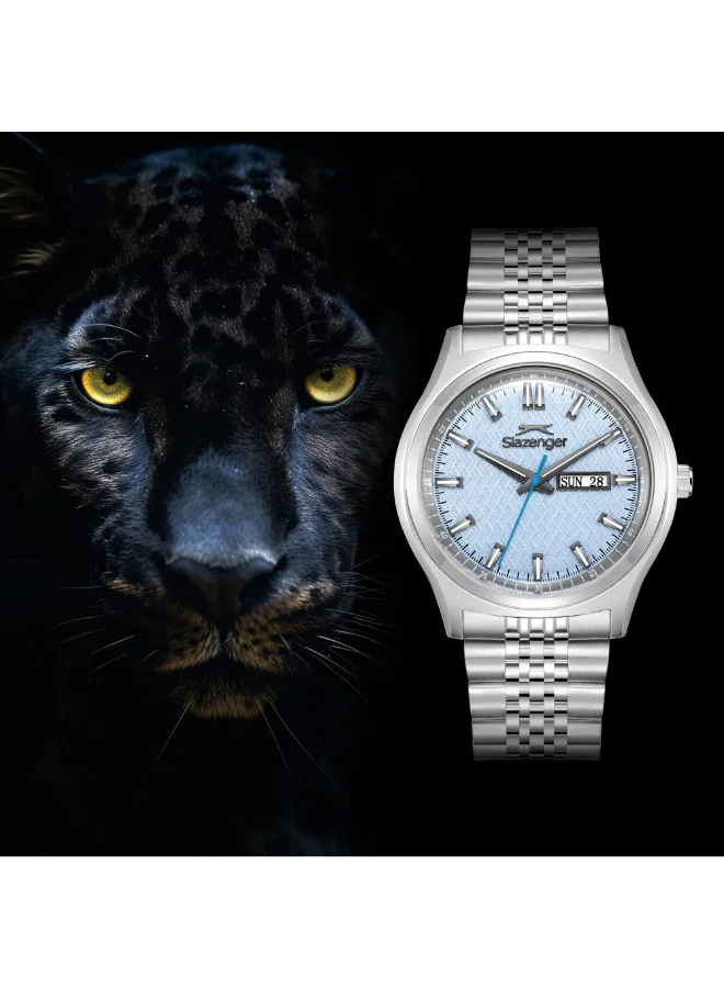 Slazenger  Slazenger Men's Date Blue Dial Watch - SL.9.2573.1.300  | Best Price UAE