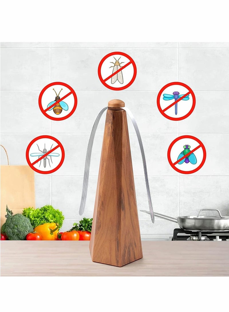 NIBEMINENT Fly Repellent Fan Super Sound Off for Tables Lightweight Eco Friendly Insect Mosquito Fan, Keep Flies Bugs away from Food Outdoor Picnic Camping Meal Home Hotel - Image 2