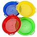 QINGLER Sand Sifters Sieve for The Beach Sand Toys Red Blue Yellow Green Complete Gift Set Bundle4Pack875x 975in - Image 2