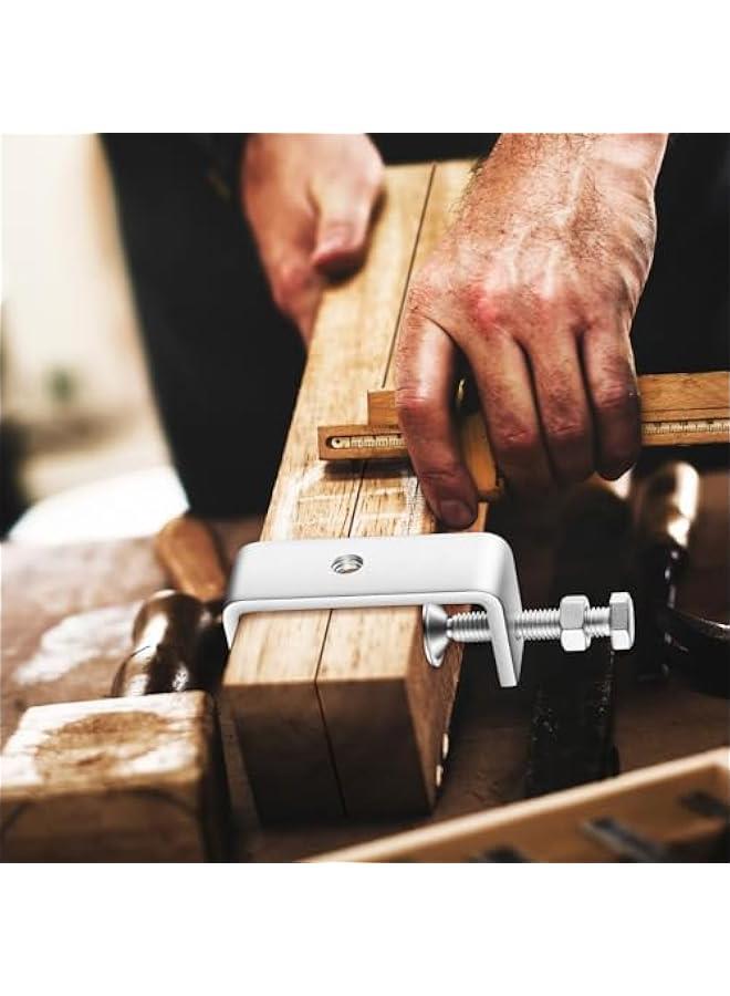 10 Pcs 304 Stainless Steel C Clamp Mini Tiger Clamp 4Inch Heavy Duty Metal U Clamps with Stable Wide Jaw Opening for Mounting Metal Working Woodworking(10 Pcs, 4 Inch) - Image 5