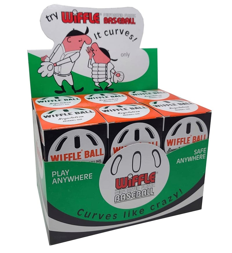 WIFFLE One Dozen Baseball Sized Wiffle Balls in a Countertop Display by Wiffle - Image 1