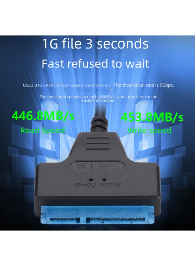 Neutral Usb3.0 To Sata Hard Disk Adapter External 2.5 Inch Solid State Mechanical Hard Disk Cable Usbtosata Easy Drive Cable - Image 4