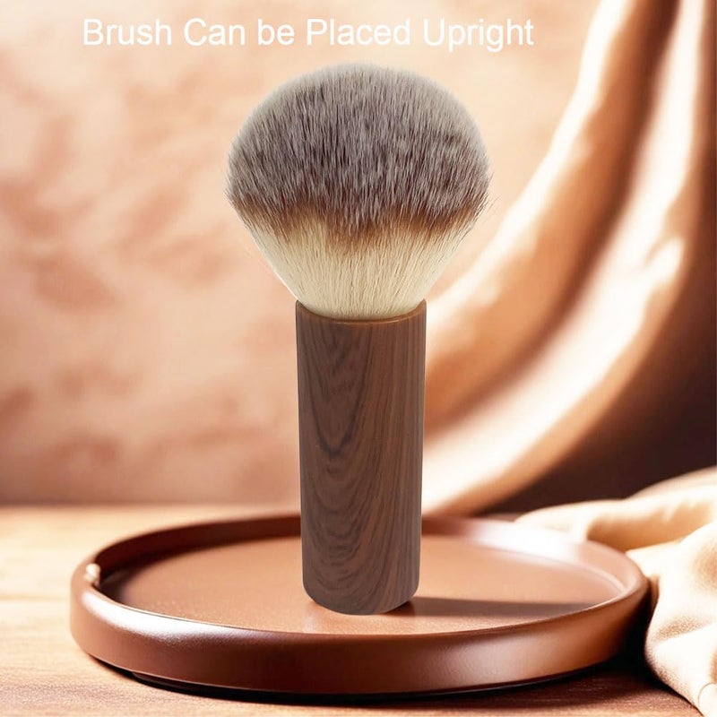 Finrray Nail Art Dust Brush Manicure Dust Cleaner, Nail Art Dust Powder Remover Brush Soft Bristle Nail Cleaning Brush Tool (Brown) - Image 5