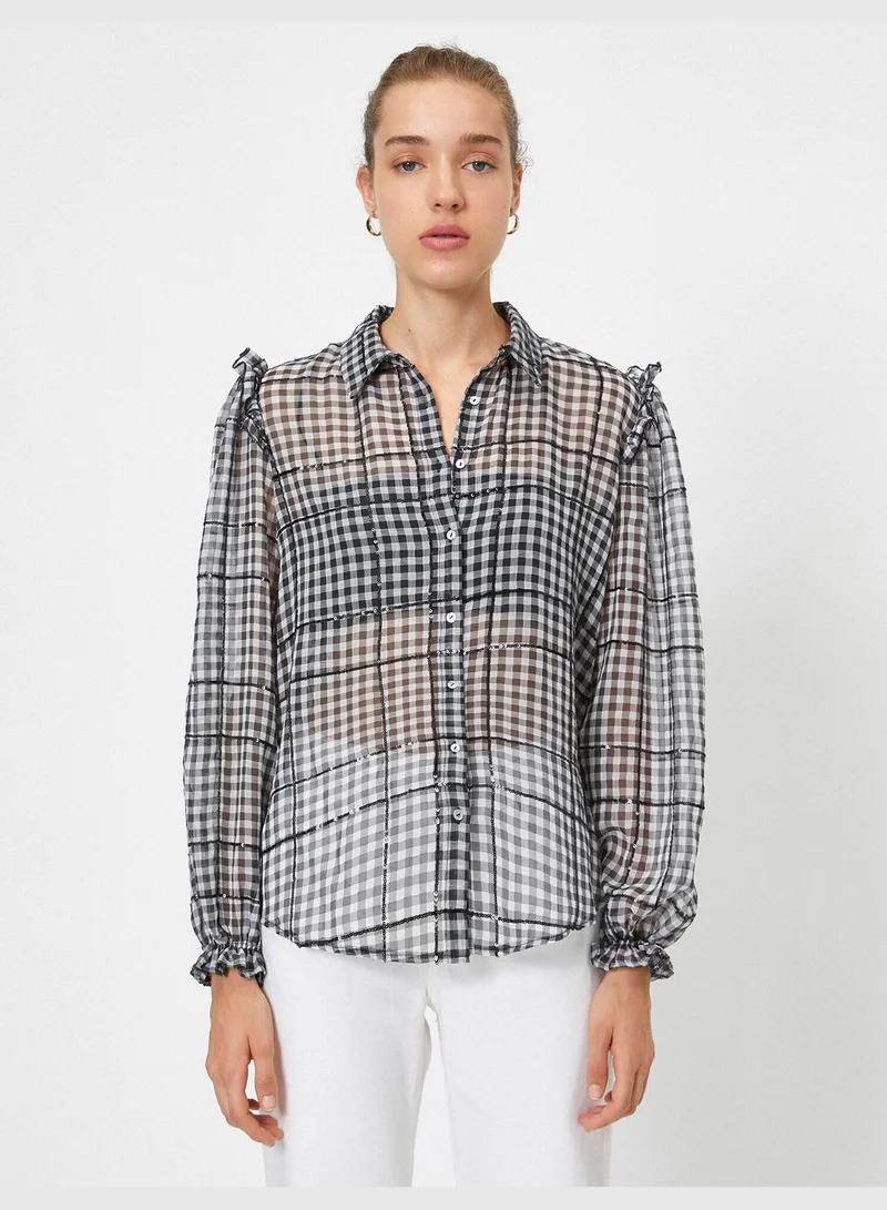 KOTON Classic Neck Shirt