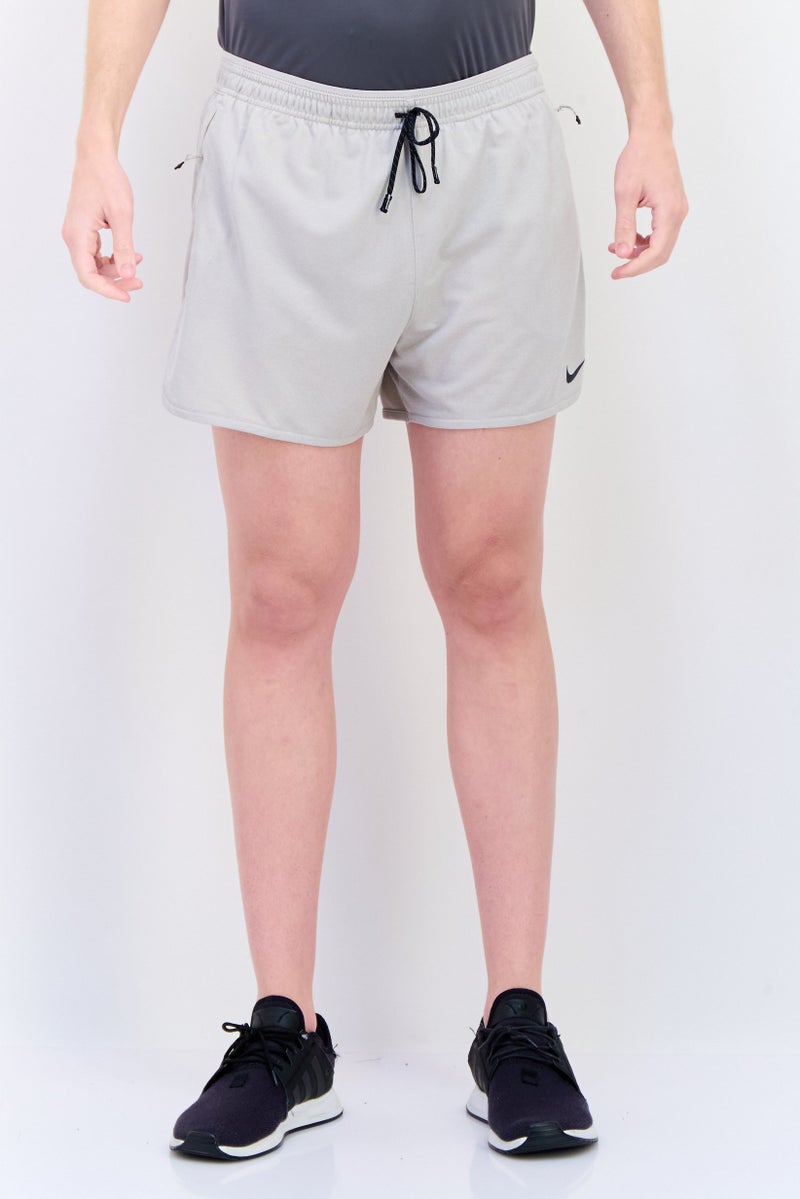 Nike Men Dri Fit Drawstring Training Shorts, Light Grey  - Image 1