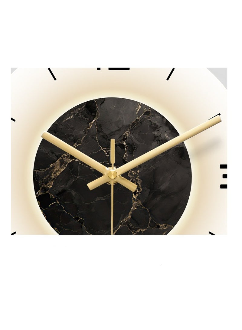 Y&D Gold Wall Clock for Living Room,Large Gold Decorative Wall Clock with Light,Creative Silent Wall Clocks Decorative for Kitchen Entryway Bedroom Office Dinning Room Metal Wall Decor - Image 4