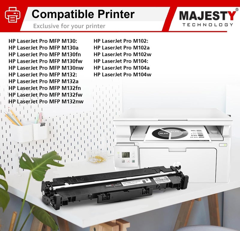 وحدة أسطوانة الليزر ماجستي 19A CF219A المتوافقة مع طابعة HP LaserJet Pro M102A M102W M104A M104W M130FW M130NW M130FN M132FW M132NW M132FN - Image 4