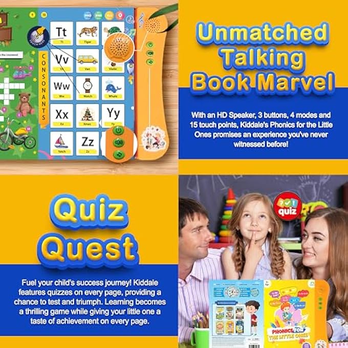 PACK OF 2 MUSICAL INTERACTIVE CHILDREN SOUND BOOKS:PHONICS & POWERFUL HABITS|IDEAL GIFT FOR 3+ YEARS BABY|E LEARNING BOOK|SMART INTELLIGENT ACTIVITY BOOKS| RHYMES|TALKING BOOK - Image 5