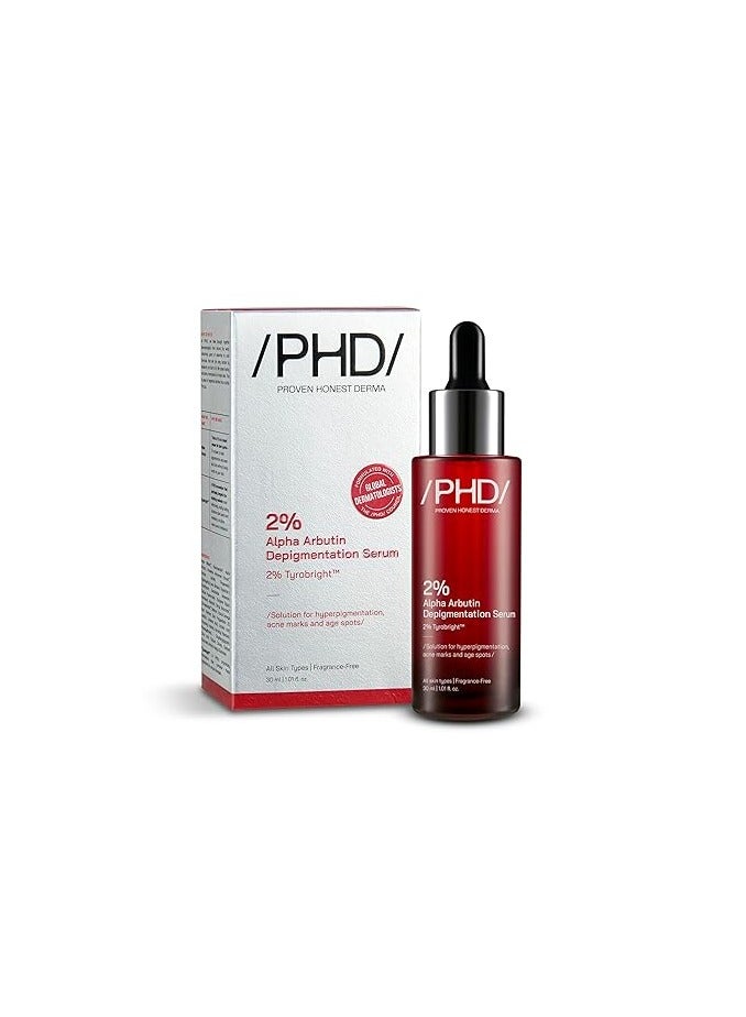 PHD 2% Alpha Arbutin Depigmentation Serum 30ml - Image 1
