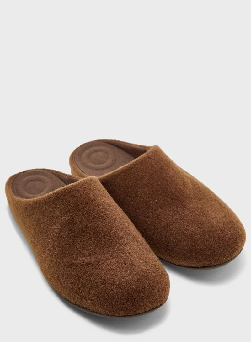 FitFlop Shove Felt Bedroom Slippers