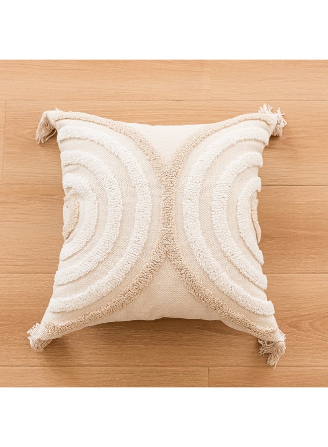 Household minimalist sofa pillow, including pillow core, decorated with geometric modern patterns sofa bedroom living room (45x45cm) - Image 2