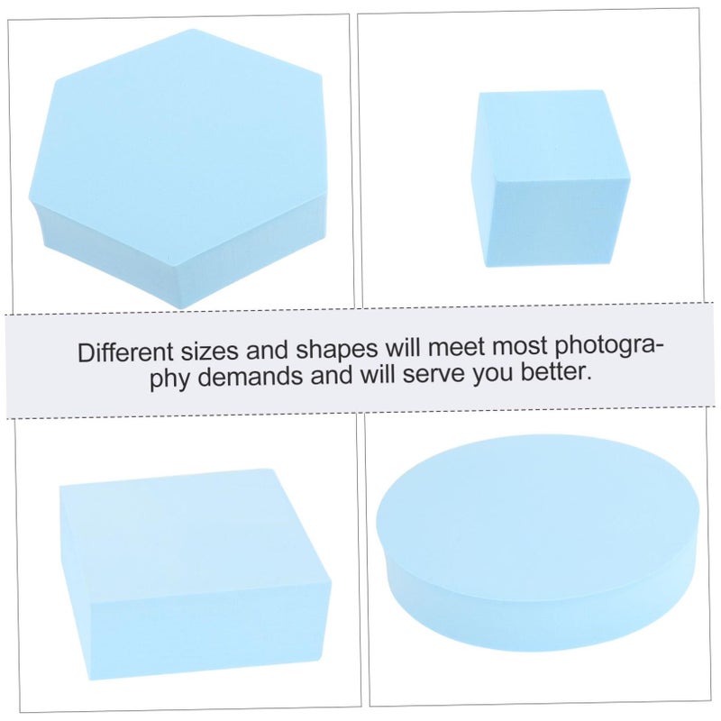 4 White Geometric Jewelry Photo Props Decorative Adornments For Photography - Image 3