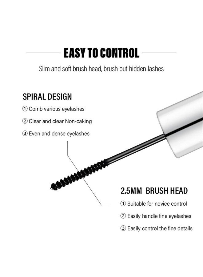 LESITI Waterproof Mascara For Fine Short Eyelash Washable Voluminous Eyelash Mascara Intense Lengthening Mascara For Women Black (0.1 Fl. Oz) - Image 3