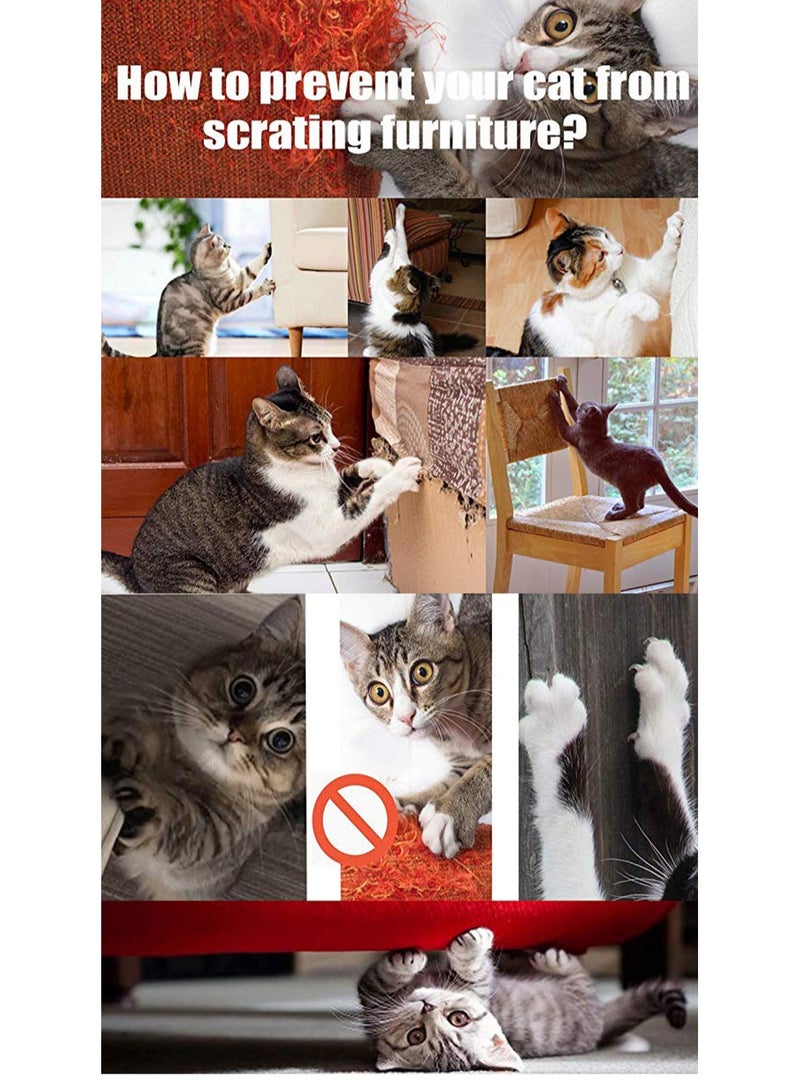 SYOSI مدافع الأريكة للقطط كيفية إيقاف الحيوانات الأليفة عن خدش الأثاث واقي مرتبة مضاد للخدش حراس الزوايا للأريكة والكرسي وسادات مقاومة للخدش جدران الأبواب - Image 4