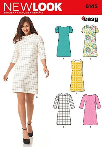 Simplicity Creative Patterns New Look 6145 Misses' Dress, A (8-10-12-14-16-18) - Image 1