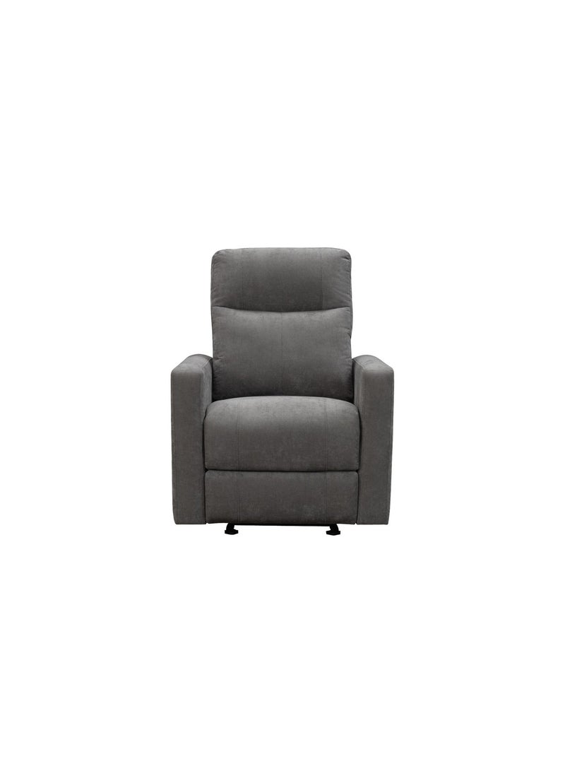 KING KOIL Mason Grey Power Glider Recliner, Fabric Grey - Image 2
