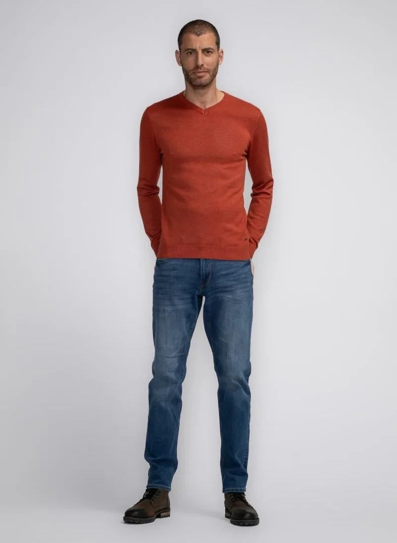 Petrol Industries Men Knitwear V-Neck Basic