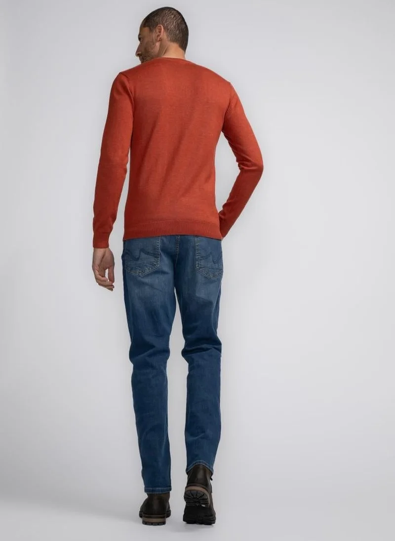 Petrol Industries Men Knitwear V-Neck Basic