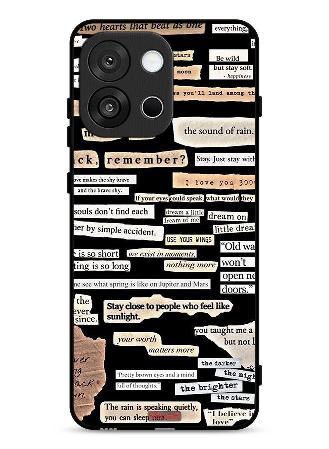 Tolwak OnePlus 13s Protective Case Cover Quotes Stickers - Image 1