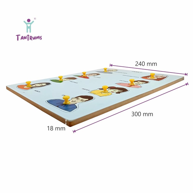 Tantrums Preschool Family Puzzle - Educational Learning Aid for Kids with Family Member Pictures - Image 2