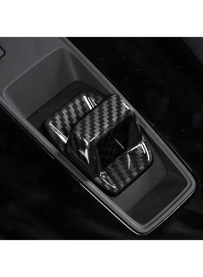 Carbon Fiber Shift Knob Cover for Audi A3 8Y 2021 2022 Gear Cover - Image 3