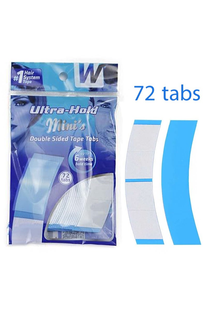 Walker Tape 72 Tabs（72 Tabs=36Pcs） Ultra Hold Mini Tape Walker Tape，Double Sided Adhesive Tape for Lace Wigs and Wigs，Strong Hold - Image 1