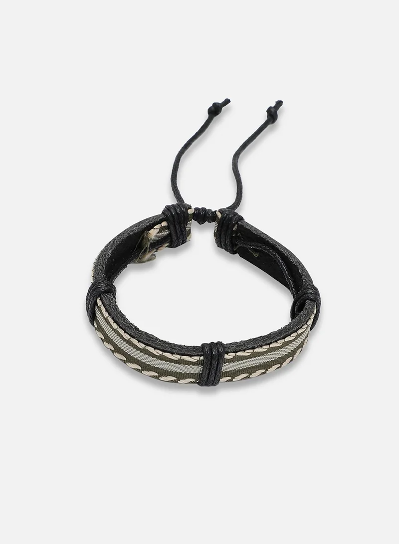 SOHI  Trendy Casual Pu Leather Designer Artificial Bracelet Jewellery  | Best Price UAE