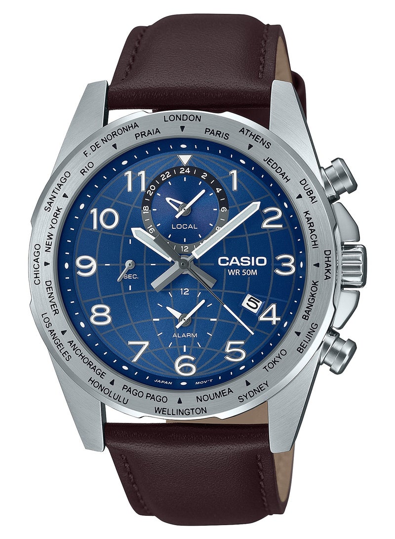 CASIO Men's classic analog watch - MTP-W500L-2AVDF - Image 1