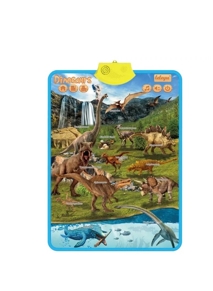 UKR Talking Poster – Dinosaurs – Interactive Educational Poster for Kids | Learn Fun Dinosaur Facts with Sounds | Perfect for Toddlers & Preschoolers - Image 1