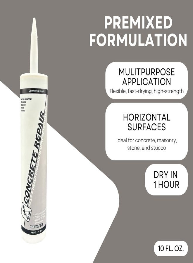 Akona Concrete Repair Tube - Liquid Crack Filler, Repair Cement, Cracks, Driveways, Patios, Ready-to-Use, Outdoor and Indoor (10 Ounce, 1) - Image 2