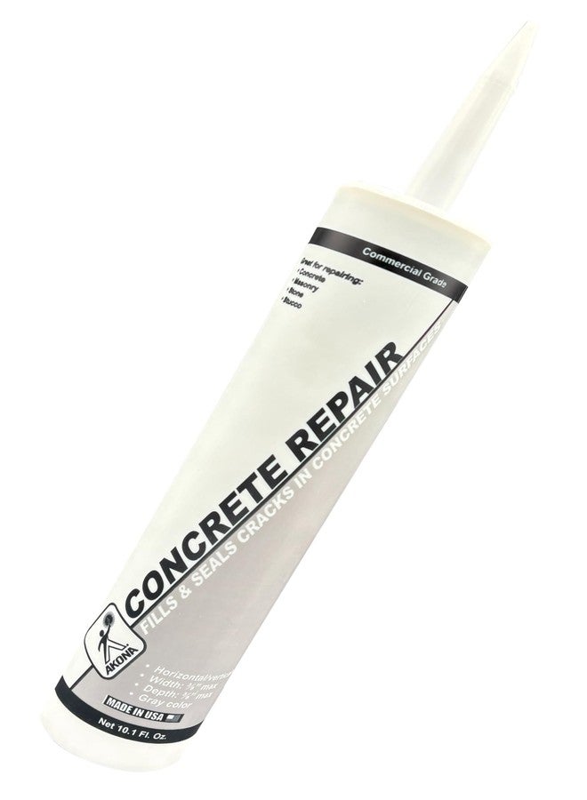 Akona Concrete Repair Tube - Liquid Crack Filler, Repair Cement, Cracks, Driveways, Patios, Ready-to-Use, Outdoor and Indoor (10 Ounce, 1) - Image 1