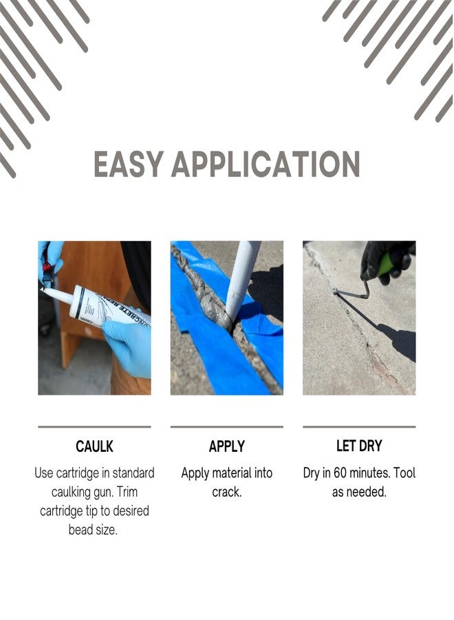 Akona Concrete Repair Tube - Liquid Crack Filler, Repair Cement, Cracks, Driveways, Patios, Ready-to-Use, Outdoor and Indoor (10 Ounce, 1) - Image 3