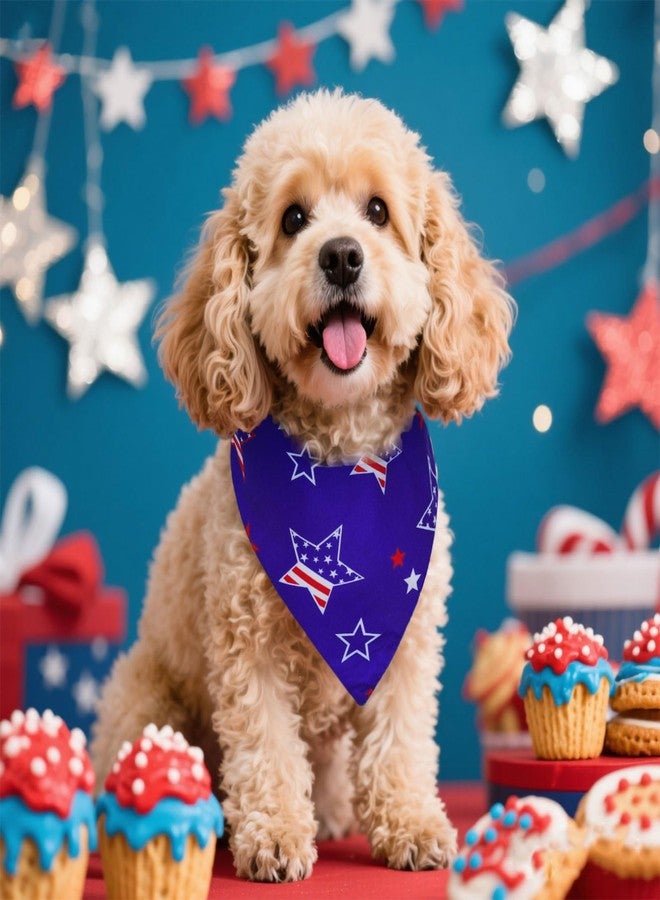 yeabwps 4th of July Bandanas 2 Pack,Dual-Layer Double-Sided Printing Design Triangle Reversible Memorial Day Independence Day Patriotic Scarf for Boy and Girl for Small Medium and Large Dogs - Image 5