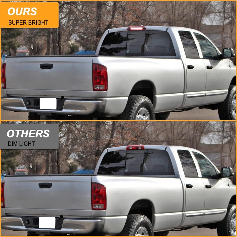 R&F Auto LED Strobe High Mount Brake Light for Ram 1500 2500 3500 (2002-2009) with Red and White Lens - Image 3